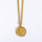 Vintage Creative Mythology Pendant Necklace_Cwmm3788