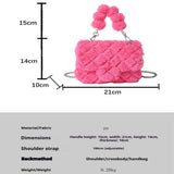 FLUFFY SHEARLING SHOULDER BAG WOMEN HANDBAG_CUAB00608