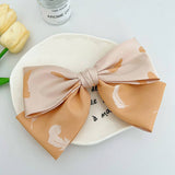FRENCH GIRL SWEET PRINTED BOW HAIRPINS_CWAHA1191