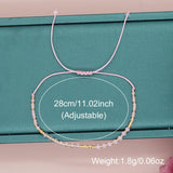 GRADIENT COLOR CRYSTAL FLAT BEAD BRACELET_CWMM3816