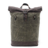 Vintage Canvas Waterproof Backpack For Men_Cwab5542