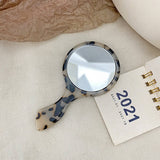 RETRO STYLE GEOMETRIC HANDHELD MAKEUP MIRROR_CWMM6397