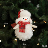 PLUSH XMAS SNOWMAN TREE HANGING ORNAMENT DECOR_CWMM9674