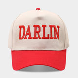 Vintage Darlin Embroidery Trucker Baseball Cap_Cwah04661
