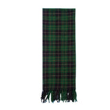 GREEN PLAID FRINGE SCARF WINTER WRAP FOR WOMEN_CWASC1276