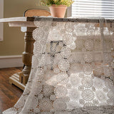 Water-Soluble Embroidered Lace Hollow Tablecloth_Cwmm0955