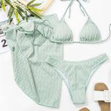 SEXY BACKLESS BIKINI SWIMWEAR FOR WOMEN 3 SET _CWMW0182