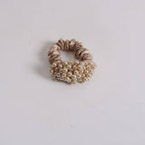 NEW SIMPLE PEARL SCRUNCHIE CUTE FRESH HAIR TIE_CWAHA6774
