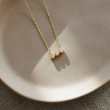 12 BIRTHSTONE PENDANT CLAVICLE NECKLACE_CWMM5670