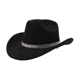 SOFT SUEDE FEDORA HAT WESTERN COWBOY STYLE_CWAH04419