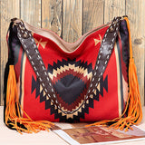 Women Canvas Ethnic Travel Tassel Bags_Cwab0560