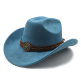FAUX SUEDE FELT COWBOY HAT MENS CLASSIC FEDORA_CWAH2510