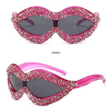 ALIEN ONE PIECE SEXY LIPS WITH DIAMOND SUNGLASSES_CWASG0838