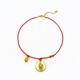 HANDMADE ROPE ZODIAC NECKLACE WITH ZIRCON_CWMM8841