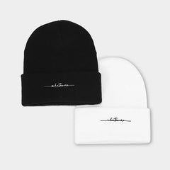 SIMPLE LETTER EMBROIDERY KNITTED HAT_CWAH1586