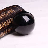 OBSIDIAN CRYSTAL BALL WITH STAND SET_CWMM8118