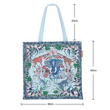 ELEPHANT GIRAFFE CANVAS TOTE FOR WOMEN_CWAB5126
