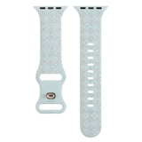 APPLE WATCH9 1 ENGRAVED CHECKERED SILICONE STRAP_CWWW0052