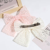 LACE BOW SPRING HAIR CLIP SWEET ELEGANT STYLE_CWAHA2294
