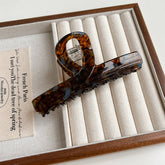 Large Brown Acetate Claw Clip Retro Chic Style_Cwaha6003