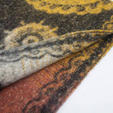 PAISLEY JACQUARD SCARF THICK FRINGE WINTER SHAWL_CWASC0857