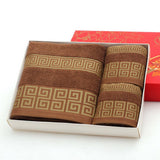 MAZE PATTERN THICK COTTON TOWEL BATH TOWEL_CWASC1637