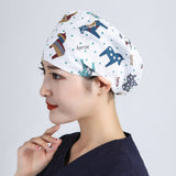 NURSE CAP OPERATING ROOM ADJUSTABLE ROUND CAP_CWAH3336