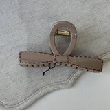Milk Coffee Print Claw Clip Chic Bun Accessory_Cwaha08238