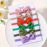 KIDS BOW HEADBAND SET ELASTIC NYLON NO MARKS_CWAHA6720