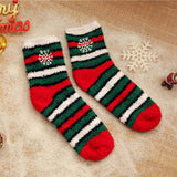 CHRISTMAS EMBROIDERY COZY SOCKS FOR WOMEN_CWMS0200