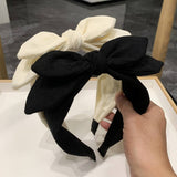 AUTUMN AND WINTER RABBIT EARS CUTE BOW HEADBAND_CWAHA2559