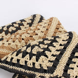 POPULAR RETRO ETHNIC STYLE PAPER ROPE WOVEN BAG_CWAB4695
