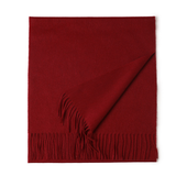Unisex Wool Scarf Soft Solid Color With Tassels_Cwasc2707