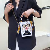 RETRO BEAUTY PATTERN CROSSBODY BAG_CWAB0986