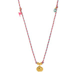 EVIL EYE CHARM CHOKER COLORFUL COTTON PENDANT_CWMM6968