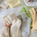 NEW AUTUMN AND WINTER CANDY COLOR THICK SOCKS_CWMS0869