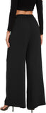 Tight High-Waisted Straight-Leg Wide-Leg Pants