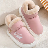 Winter Slippers Warm Waterproof Home House Shoes