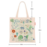 ANIMAL FLORAL CANVAS TOTE BAG FOR WOMEN_CWAB5128