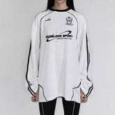 Vintage Embroidered Monogram Crew Neck Hoodie