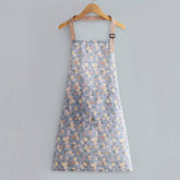 FLORAL PRINT SUMMER THIN CANVAS APRON WITH POCKETS_CWMM2039