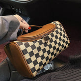 NEW CHECKERBOARD LARGE CAPACITY COSMETIC BAG_CWAB4491