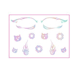 HOLOGRAPHIC EYELINER TATTOOS BUTTERFLY MAKEUP_CWMM8392