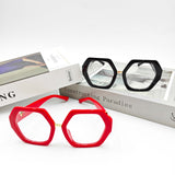 Women Geometric Frame Eyeglasses_Cwasg0135