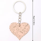 HEART SHAPED WOODEN KEYCHAIN PENDANT_CWMM0586