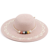 Women Pastoral Style Vacation Straw Hat_Cwah1200