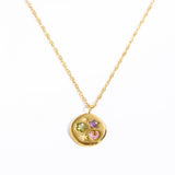 NEW STAINLESS STEEL U SHAPED ZIRCONIA NECKLACE_CWMM3824