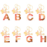 CREATIVE CRYSTAL LETTER KEYCHAIN WITH RESIN SEQUINS_CWAB5021