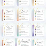 Twelve Constellations Natural Stone Necklace