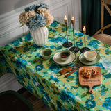 Tie-Dye Camouflage Printed Pastoral Tablecloth_Cwmm0975